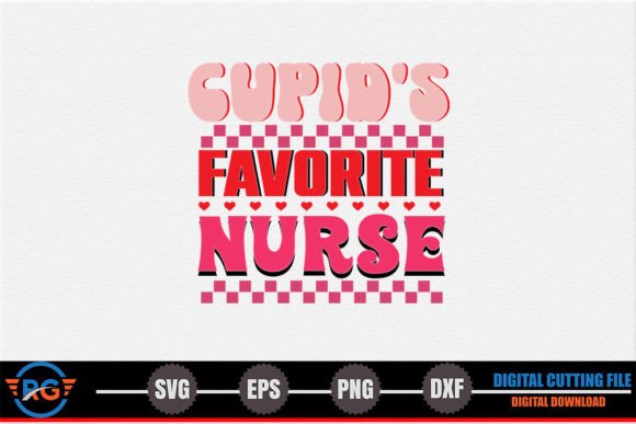 Cupid's Favorite Nurse Retro Valentine: A Designer's Take