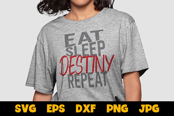 Eat Sleep Destiny Repeat SVG: A Real Embroidery Review