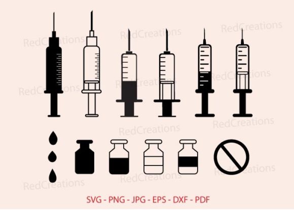 Hypodermic Syringe SVG: Vaccine & Doctor Design Review