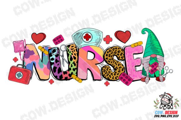 Leopard Tie Dye Nurse with Gnome SVG Embroidery Review