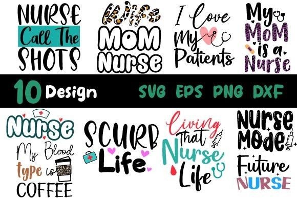 Nurse Bundle SVG: Cute Nurse Life Design for Embroidery