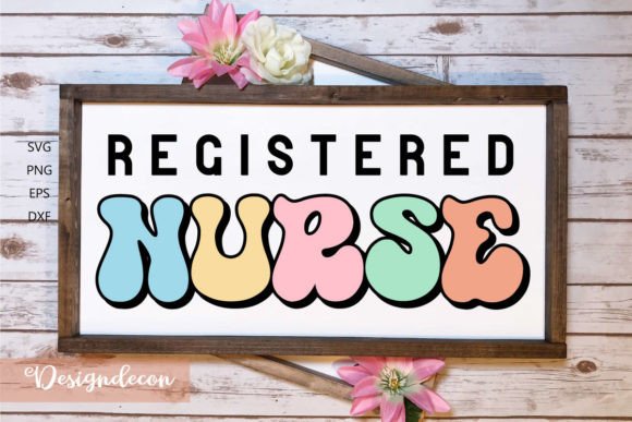 Registered Nurse Retro Sublimation SVG