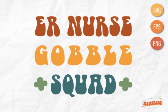 Retro Nurse Thanksgiving Design Svg