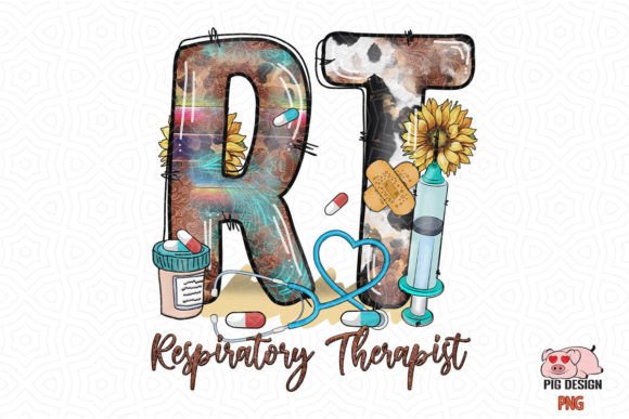 RT Respiratory Therapist Sublimation SVG